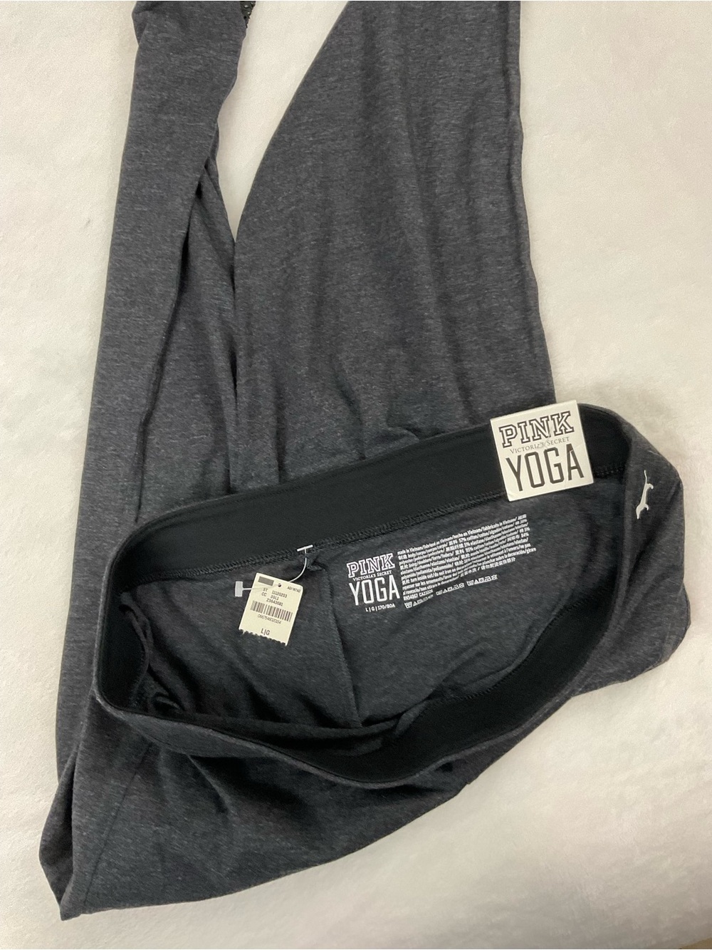 Pink Victoria’s Secret Yoga Flat Leggings Size L Pink Nation - Picture 2 of 7